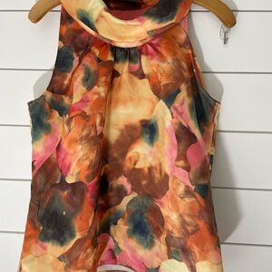 Multicolor Abstract Floral Shell size Large